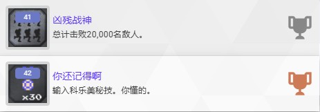 《魂斗罗：加鲁加行动》全奖杯介绍