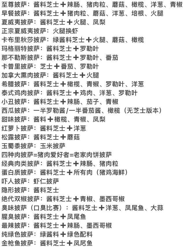可口的披萨